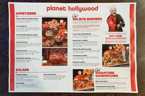 buffet planet hollywood|planet hollywood restaurant menu.